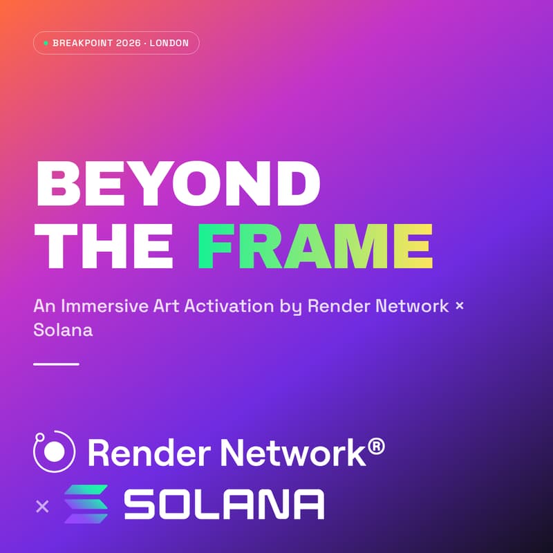 Cover Image for BEYOND THE FRAME: An Immersive Art Activation by Render Network x Solana
