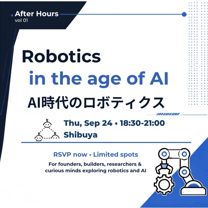 Cover Image for After Hours: Robotics in the age of AI｜AI時代のロボティクス