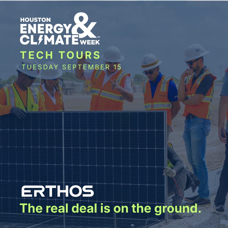Cover Image for Houston Energy & Climate Week: Erthos Project Bravo Tour & Utility Scale Summit