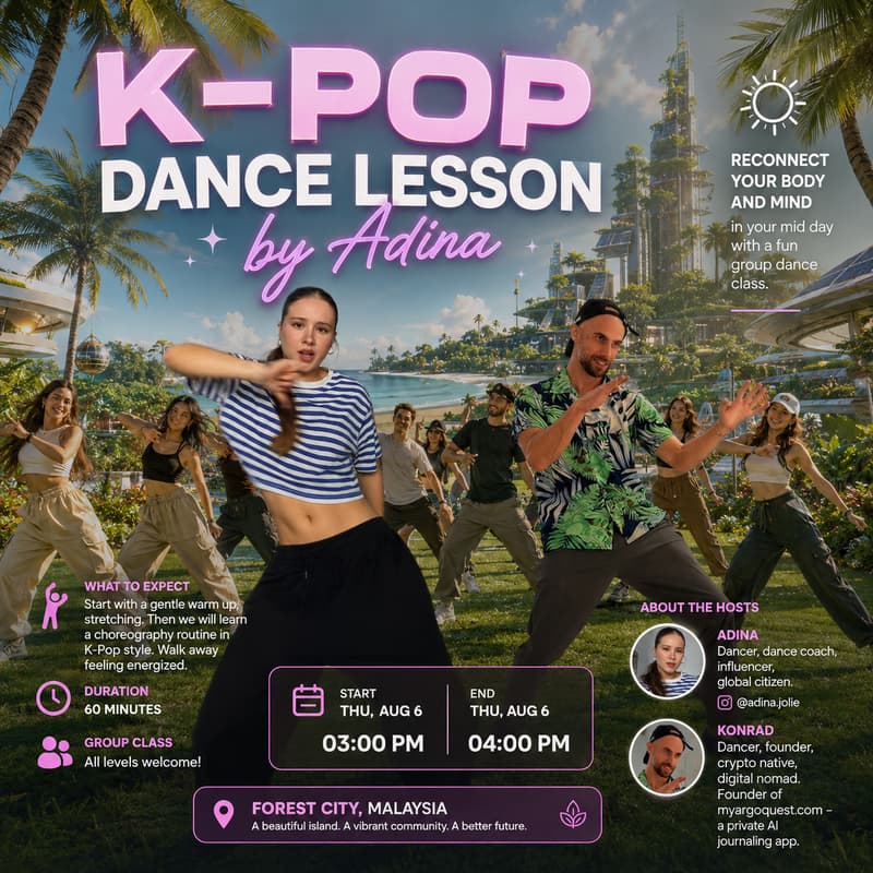 Cover Image for K-Pop Dance Lesson by Adina