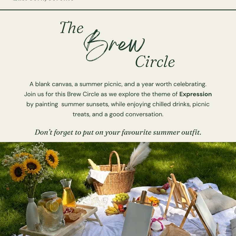 Cover Image for Brew Circle: Canvas Painting Picnic