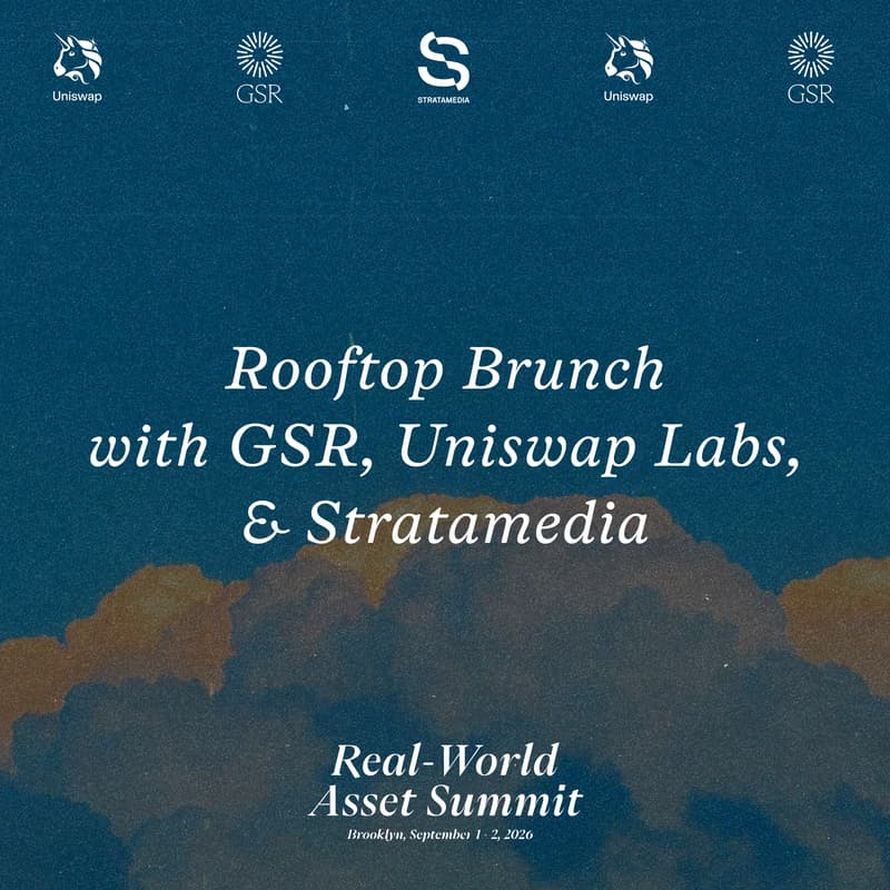 Cover Image for GSR I Uniswap Labs I Stratamedia : RWA Summit Rooftop Brunch