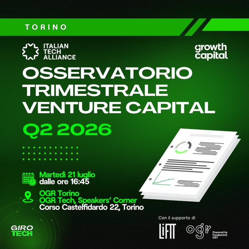 Cover Image for Osservatorio Trimestrale VC - Q2 2026 | Torino