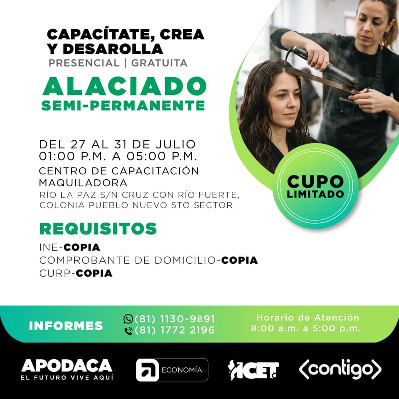 Cover Image for CURSO DE ALACIADO SEMI-PERMANENTE (PRESENCIAL)