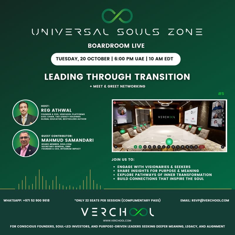 Cover Image for Universal Souls Zone - Boardroom Live #5 | Leading Through Transition