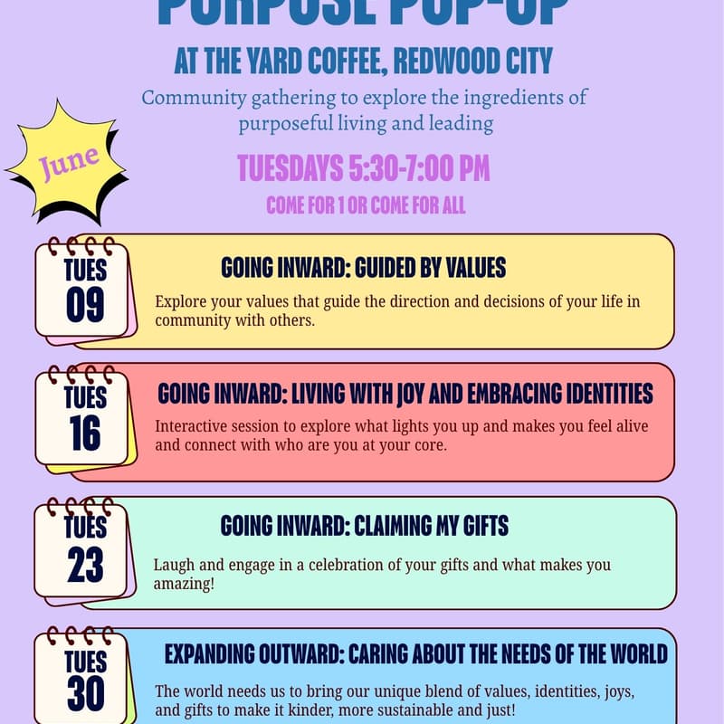 Cover Image for Purpose Pop-Up Series. Session 3-- Going Inward: Claiming my gifts