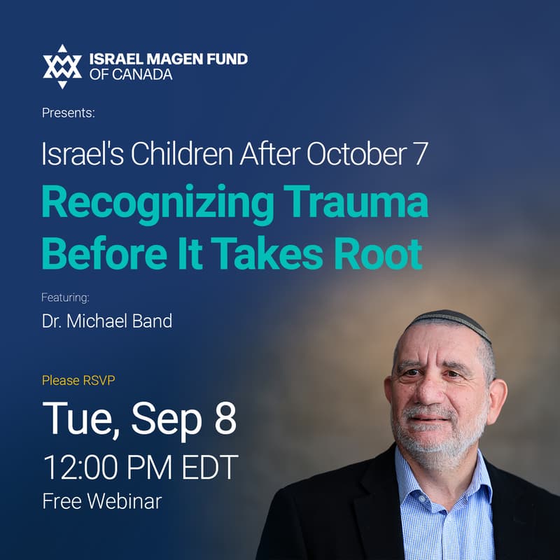 Cover Image for Israel's Children After October 7: Recognizing Trauma Before It Takes Root