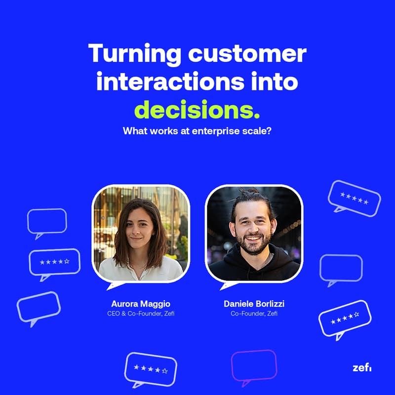 Cover Image for Turning customer interactions into decisions