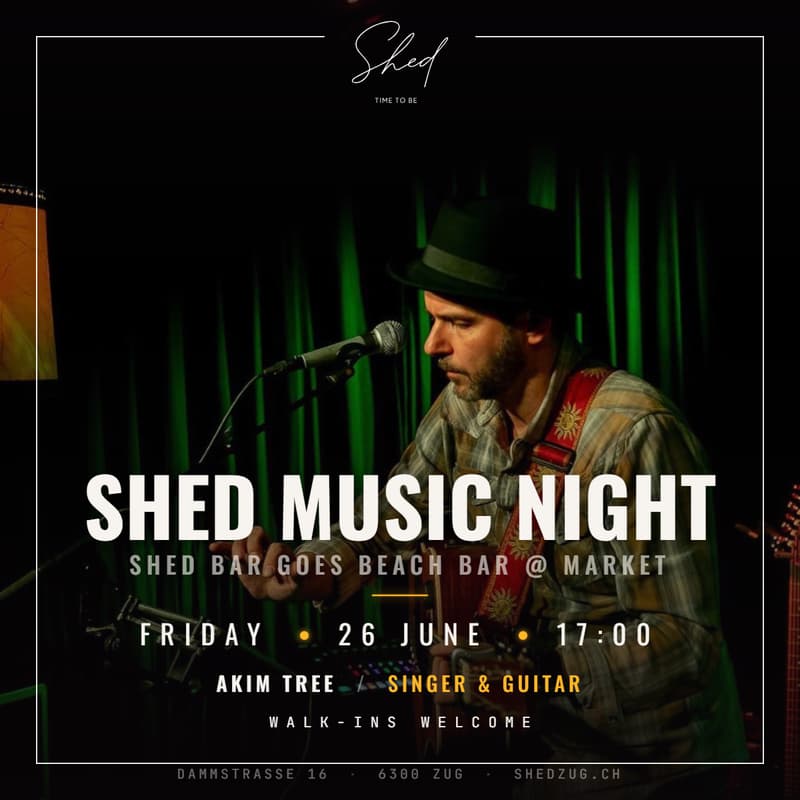 Cover Image for SHED Music Night SHED Bar goes Beach Bar @ Market
