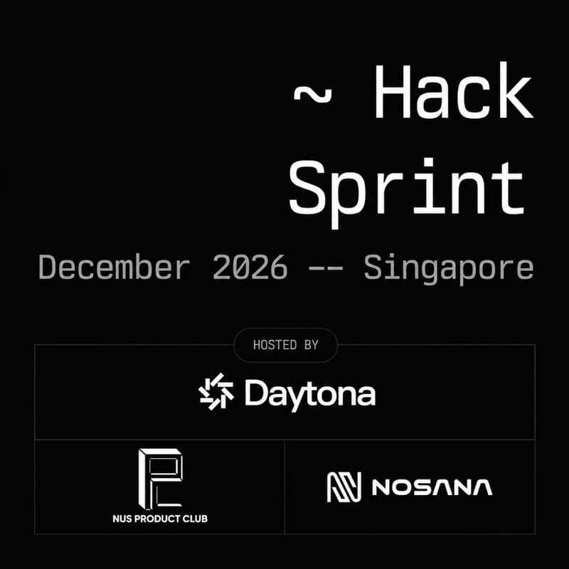 Cover Image for Daytona HackSprint Singapore - End of Year Hack