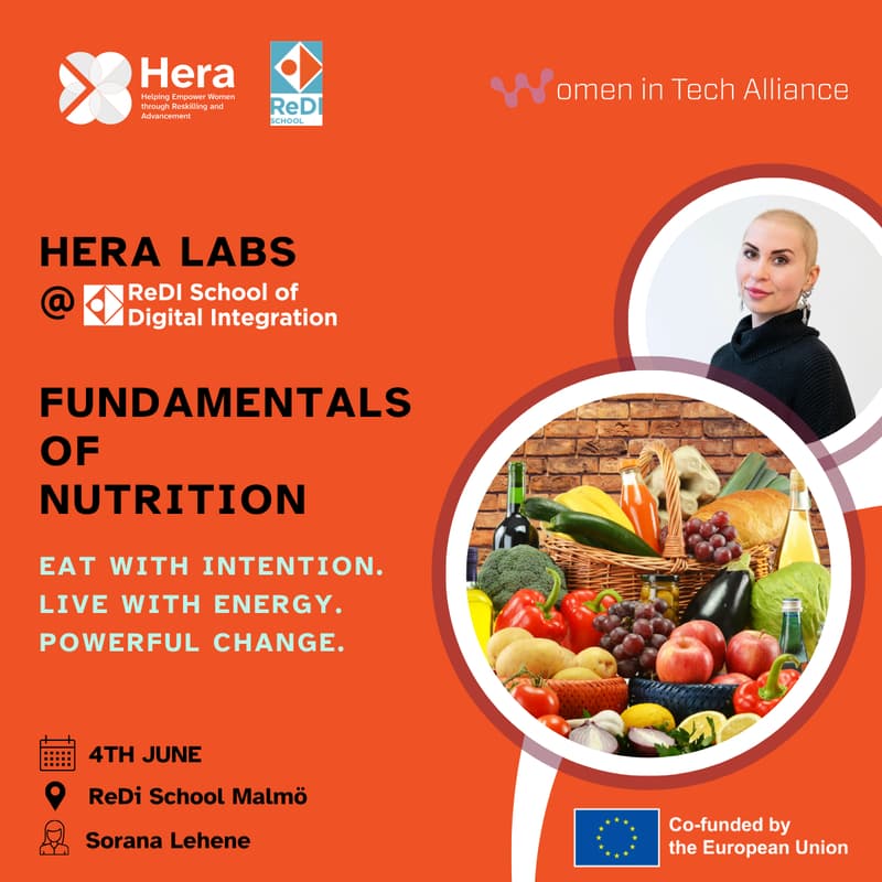 Cover Image for HERA Labs @ReDi School: Fundamentals of Nutrition
