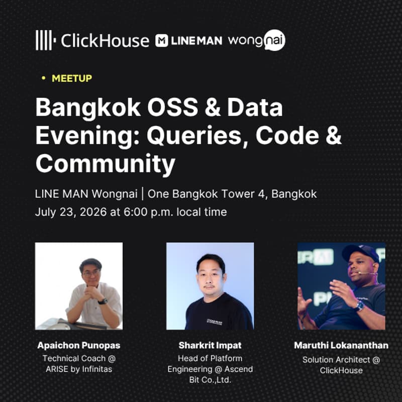 Cover Image for Bangkok OSS & Data Evening: Queries, Code & Community