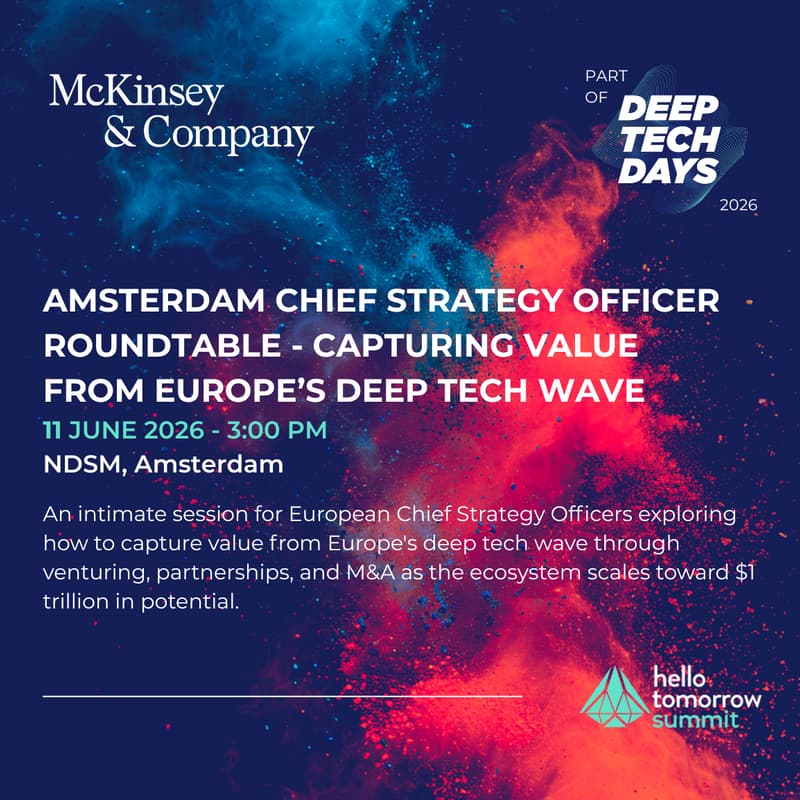 Cover Image for Amsterdam Chief Strategy Officer roundtable - Capturing value from Europe’s deep tech wave