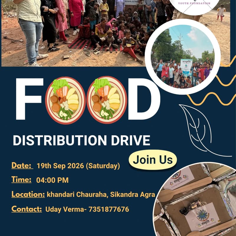 Cover Image for 🍲 Project Annapurna – Food Distribution Drive