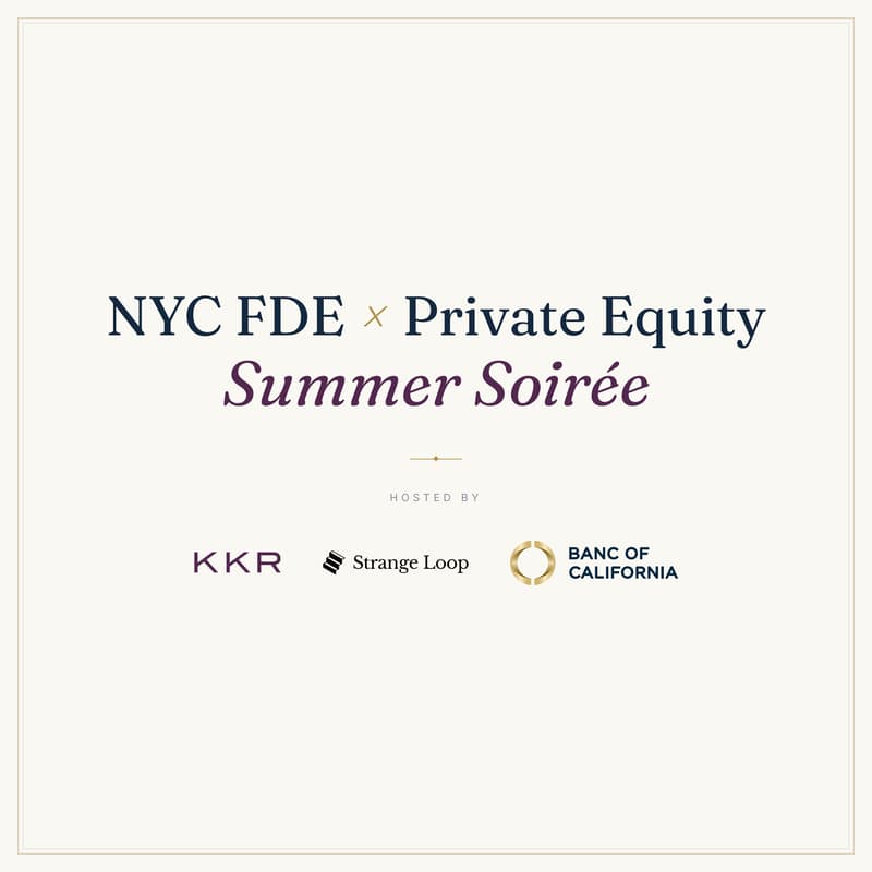 Cover Image for NYC FDE x Private Equity Summer Soirée