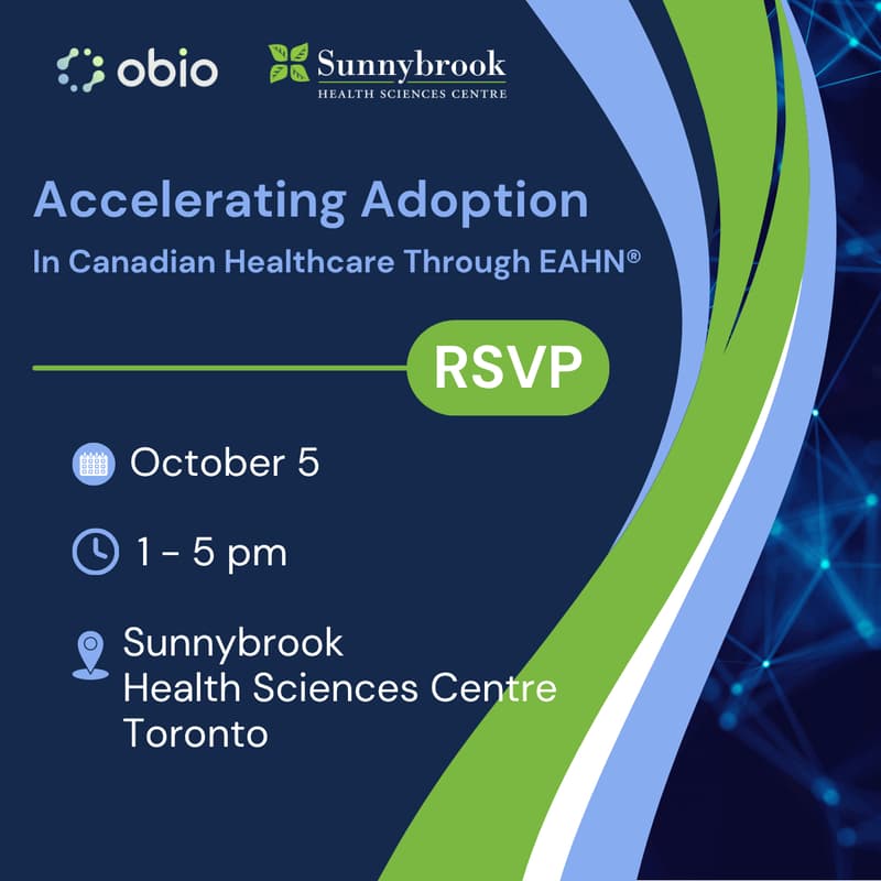 Cover Image for Accelerating Adoption in Canadian Healthcare through OBIO's Early Adopter Health Network (EAHN®)