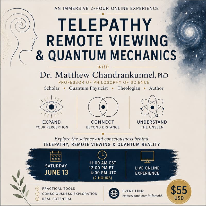 Cover Image for Telepathy + Remote Viewing + Quantum Mechanics