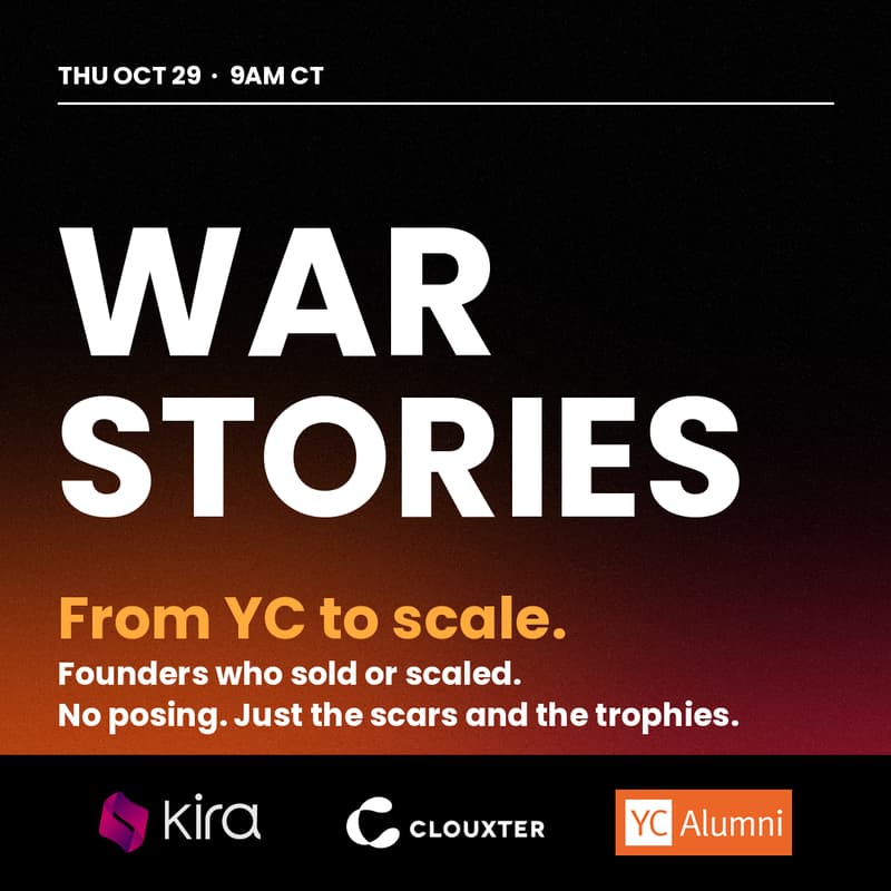 Cover Image for War Stories: From YC to scale