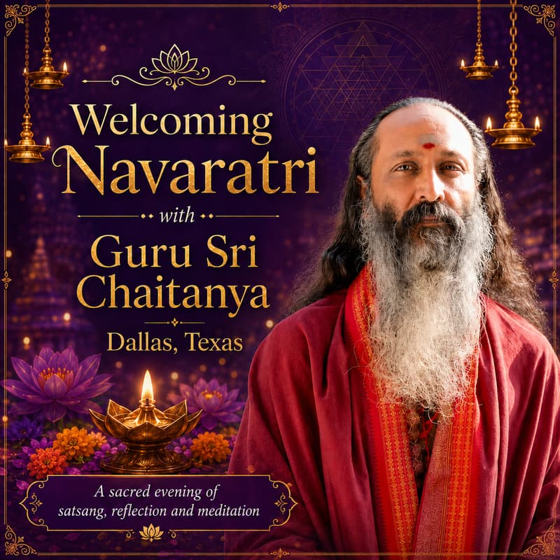 Cover Image for Welcoming Navaratri with Guru Sri Chaitanya | Dallas