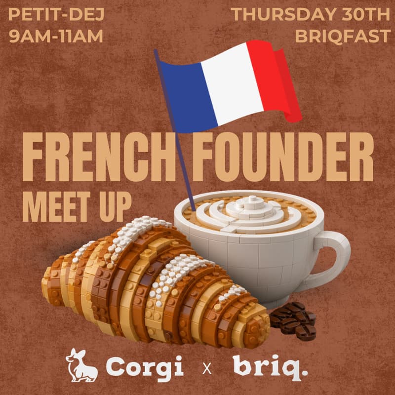 Cover Image for Corgi x Briq: French Founder Meetup π«π·