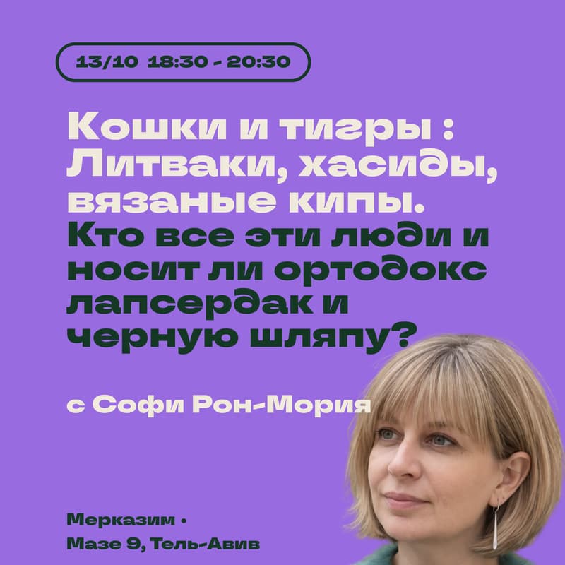 Cover Image for Кошки и тигры: литваки, хасиды, вязаные кипы. Кто все эти люди и носит ли ортодокс лапсердак и черную шляпу?