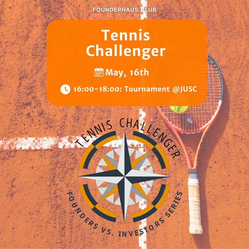 Cover Image for Founders Tennis Cup: Founders vs. Investors Challenger 🎾