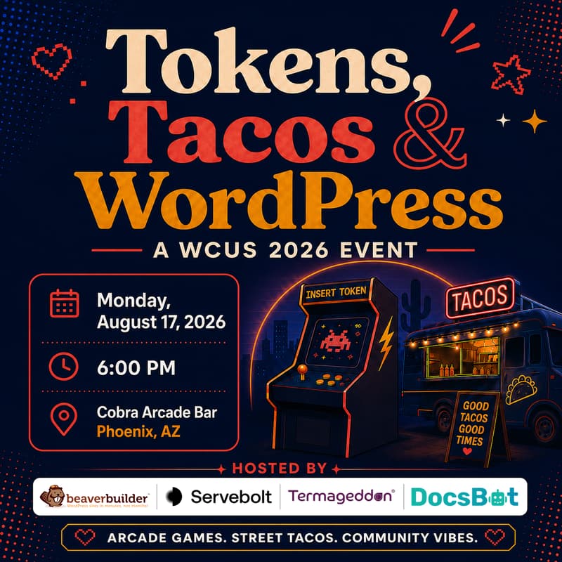 Cover Image for Tokens, Tacos, & WP