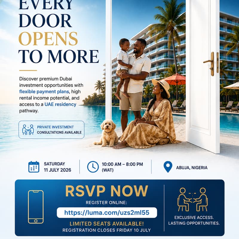 Cover Image for DAMAC Dubai Property Investment Roadshow – Abuja 2026 Hosted in Partnership with Africa Market Access