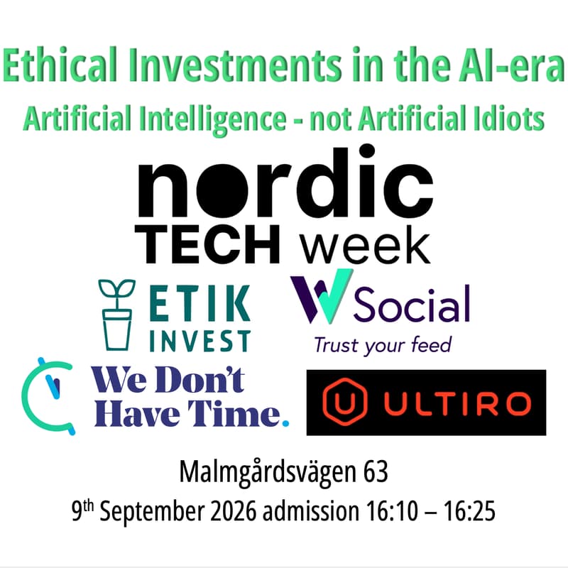 Cover Image for Ethical Investments in the AI-era: Artificial Intelligence - not Artificial Idiots