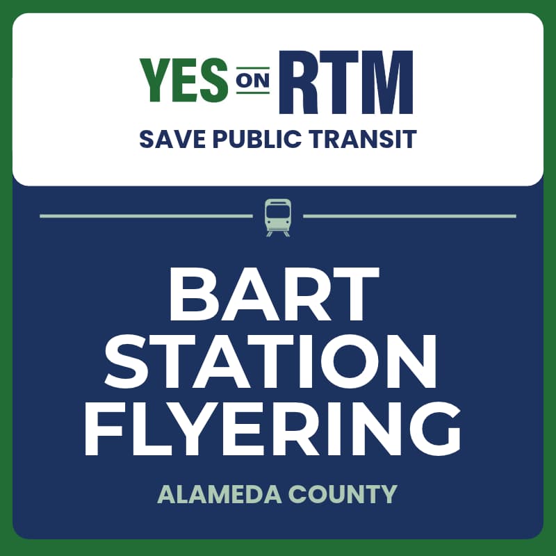 Cover Image for Flyering at El Cerrito del Norte (ELECTION DAY)