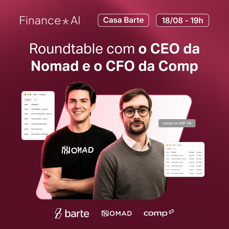 Cover Image for Roundtable com CEO da Nomad e CFO da Comp