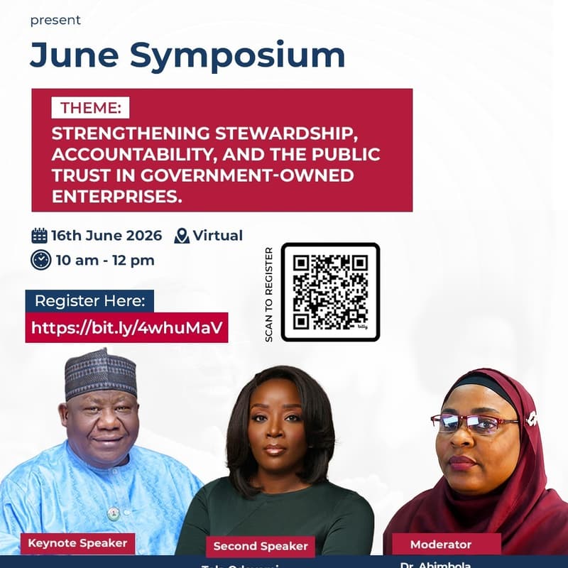 Cover Image for June Symposium: Strengthening Stewardship, accountability, and the public trust in government owned enterprises