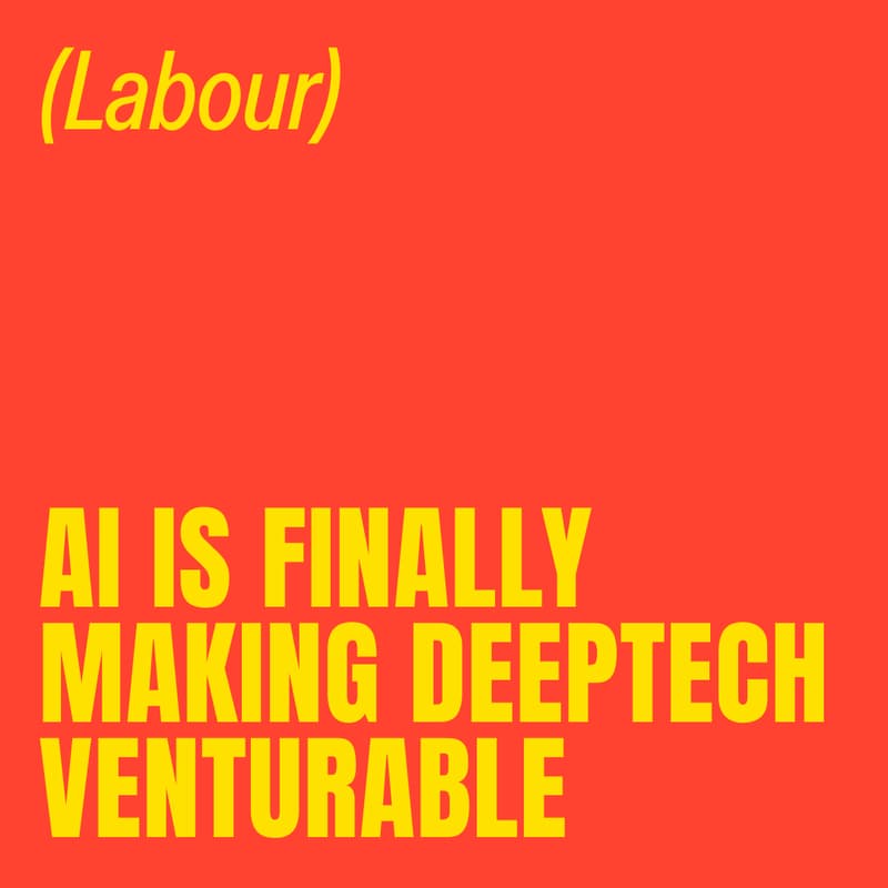 Cover Image for AI is finally making DeepTech venturable