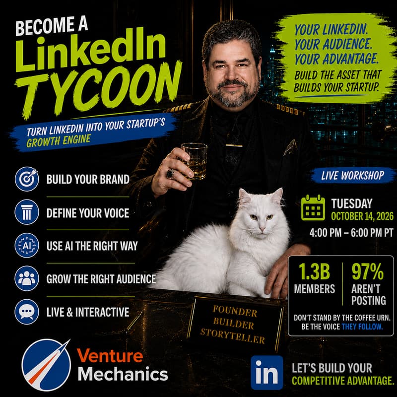 Cover Image for Becoming a LinkedIn Tycoon: Building Your Founder Brand and Your Startup's at the Same Time