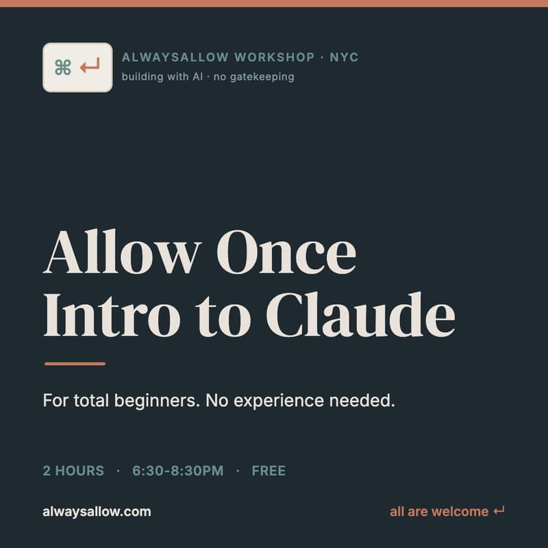 Cover Image for Allow Once: Intro to Claude