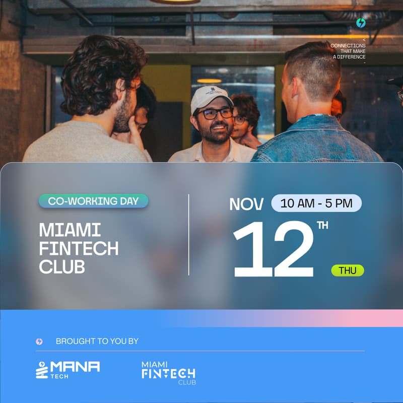 Cover Image for Miami Fintech Club Coworking Day