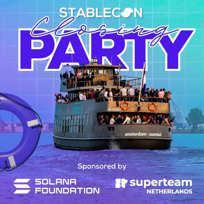 Cover Image for Stablecon's Official Closing Boat Party