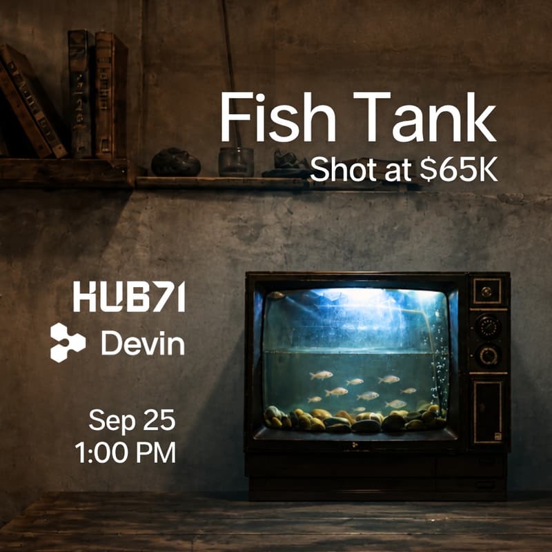 Fish Tank by Devin and Hub71 Brings Builders to Abu Dhabi on September 25