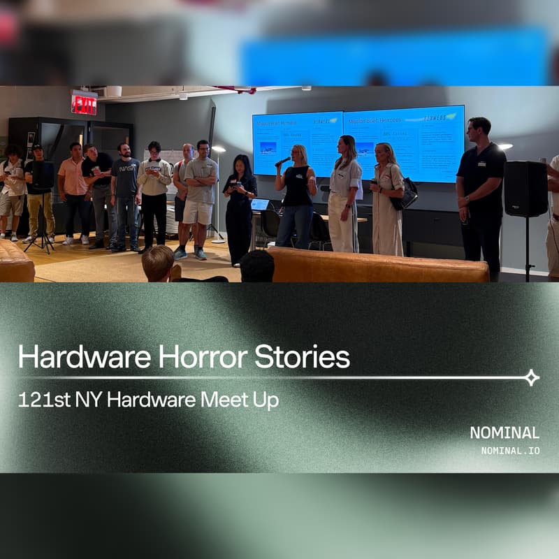 Cover Image for 121st NY Hardware Meetup - Hardware Horror Stories at Nominal.io
