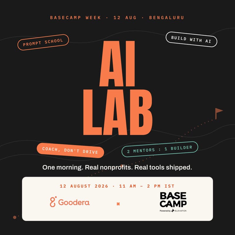 Cover Image for AI Lab by Goodera: Coaching Bengaluru's Nonprofits on AI