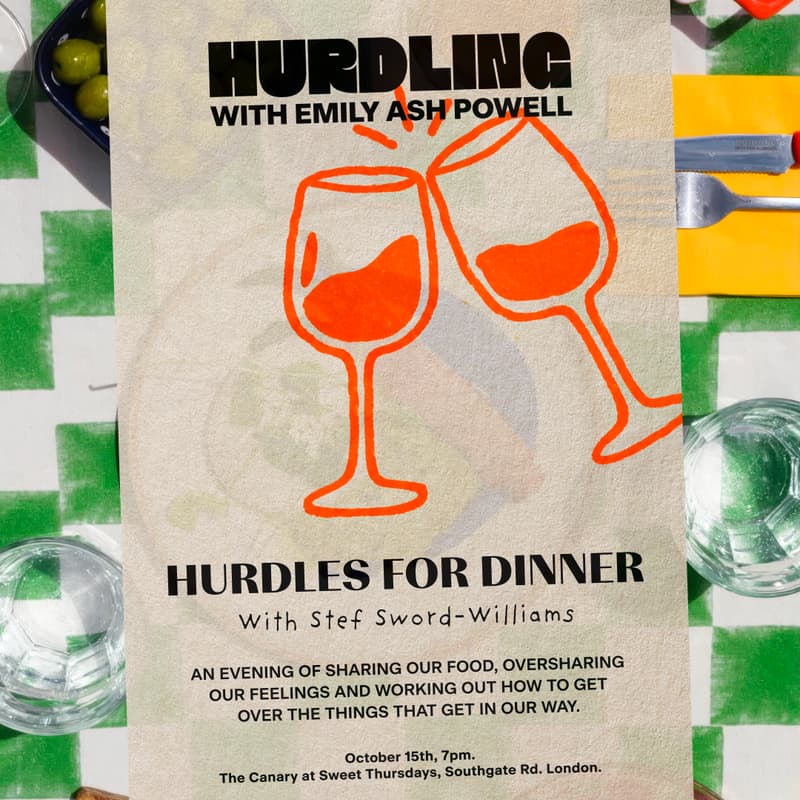 Cover Image for Hurdling presents: Hurdles for Dinner with Stef Sword-Williams – Behind the Brave Face