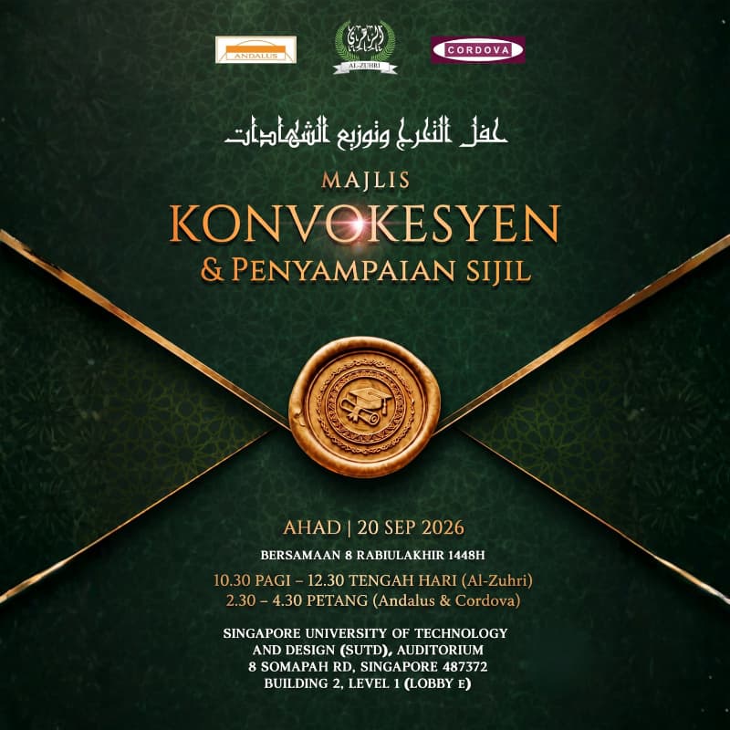 Cover Image for Majlis Konvokesyen & Penyampaian Sijil 2026 (Al-Zuhri, Andalus dan Cordova)