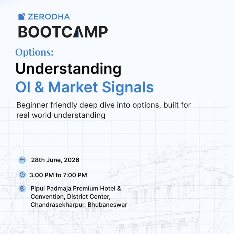 Cover Image for Zerodha Bootcamp on Options Trading | Bhubaneswar Edition