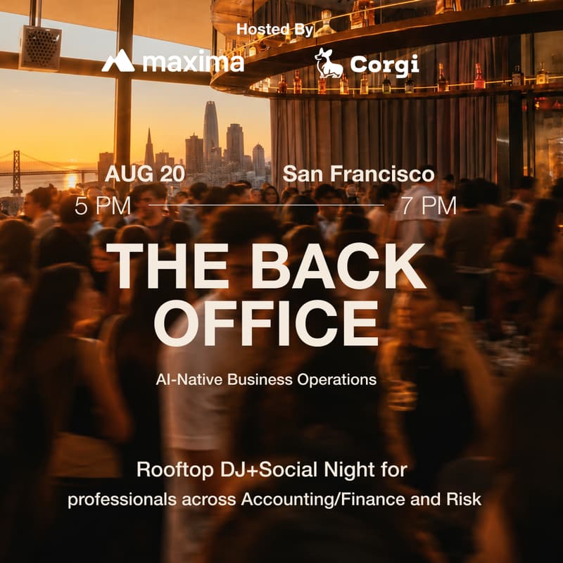 Cover Image for The Back Office | SF Rooftop Social for Finance, Accounting & Risk