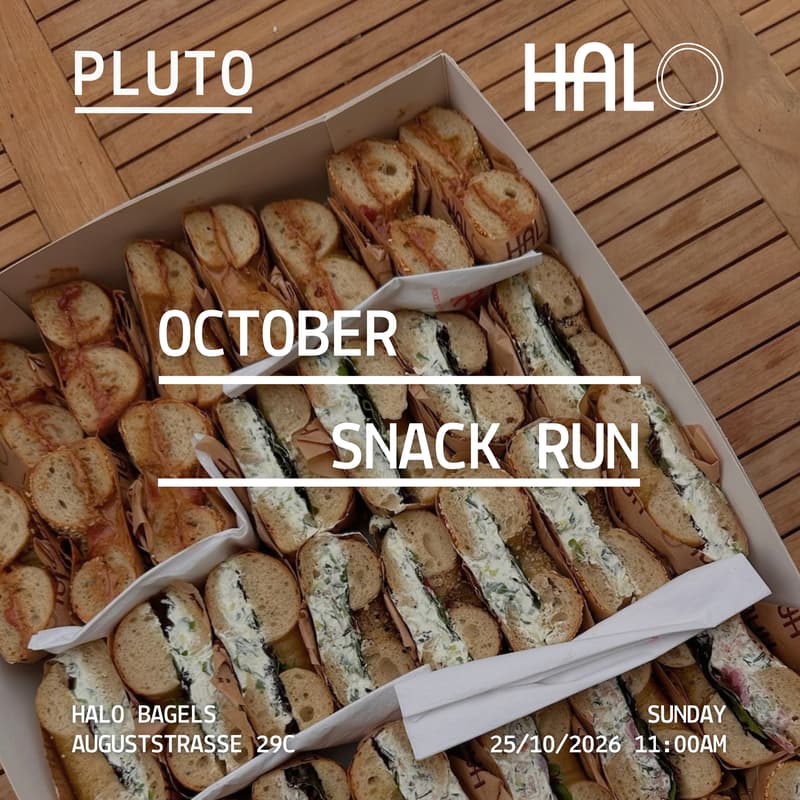 Cover Image for SNACK RUN – HALO BAGELS x PLUTO
