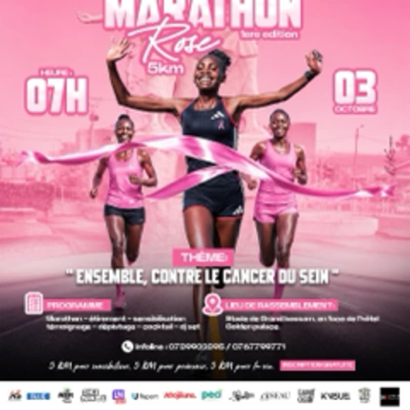 Cover Image for Marathon Rose 5KM - Ensemble Contre Le Cancer Du Sein