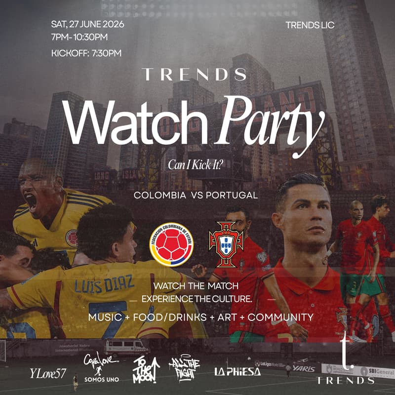 Cover Image for Can I Kick It? — A World Cup Watch Party at Trends