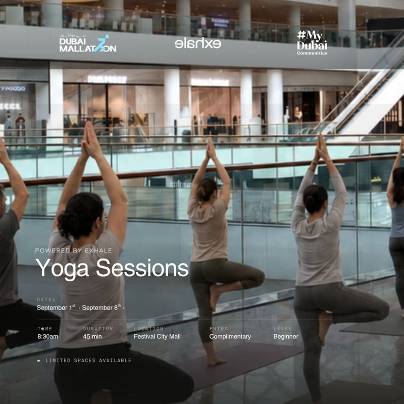 Cover Image for Yoga at Dubai Festival City Mall
