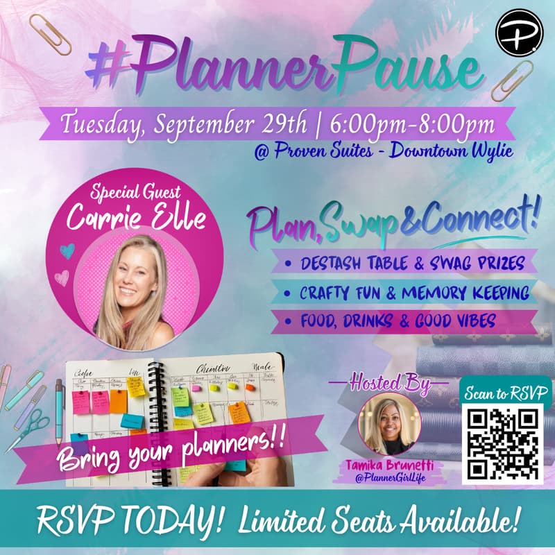 Cover Image for #PlannerPauseWylie: Plan. Swap. Connect.