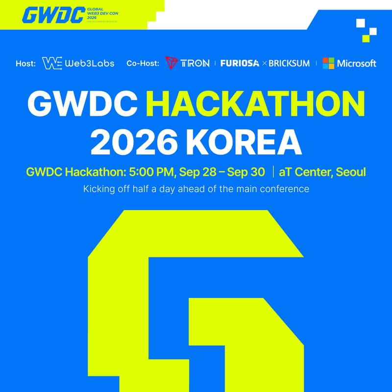 Cover Image for GWDC 2026 Korea ยท Hackathon